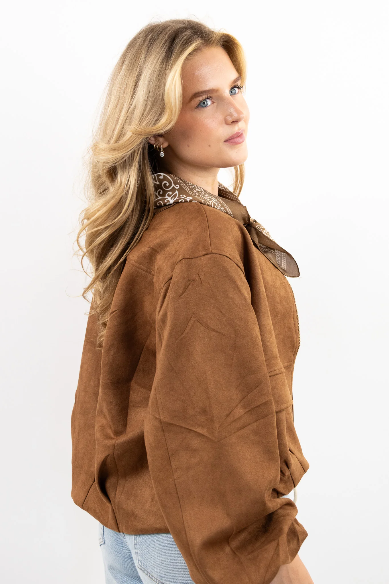 Suede Look Utility Jacket - Image 4